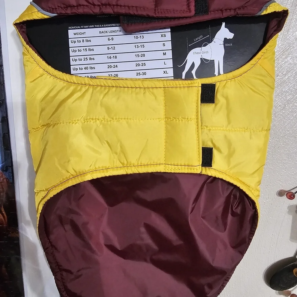 NFL Washington Commanders Dog Puffer Jacket Size Medium NEW with Tags